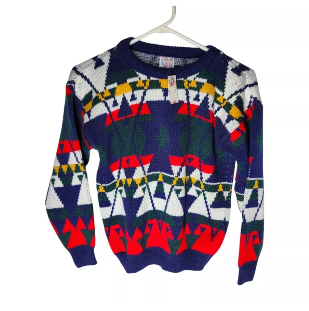 Talbots Kids Vintage Multicolor Sweater XL Boys Girls NWT